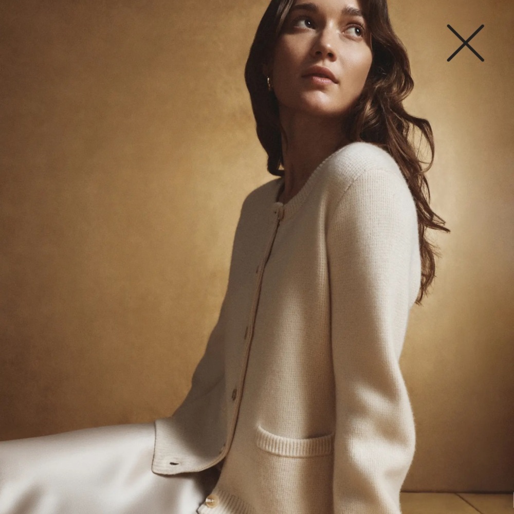 Quince Mongolian Cashmere Structured Cardigan